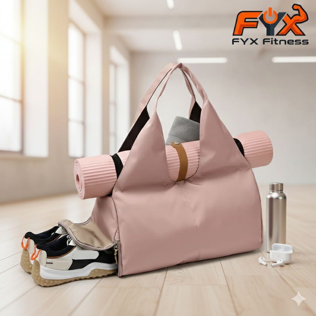 Women'S Multi-Purpose Sports Bag - Waterproof with Shoe Pocket for Yoga, Gym, and Travel